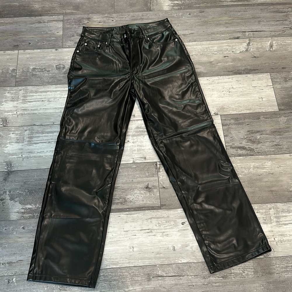 Size large leather type pants by MYOURSA
